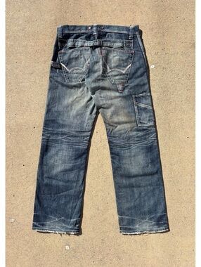 Vintage Edwin Japanese Blue Trip 503 Buckle Back 34x32 Faded